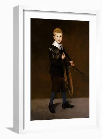 Boy with a Sword, 1861-Edouard Manet-Framed Giclee Print