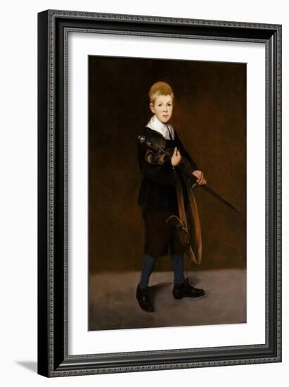 Boy with a Sword, 1861-Edouard Manet-Framed Giclee Print