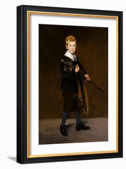 Boy with a Sword, 1861-Edouard Manet-Framed Giclee Print