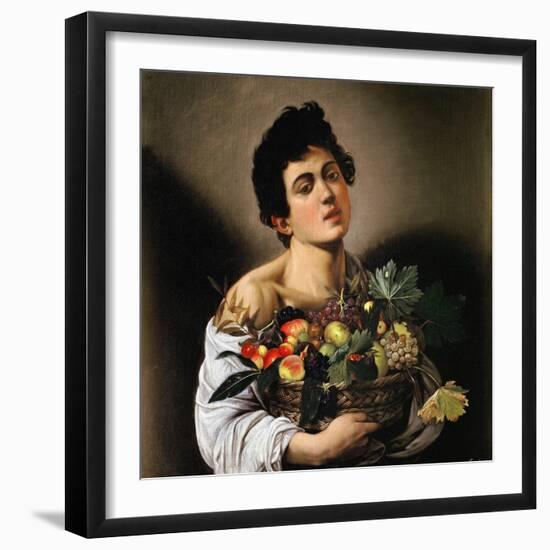 Boy with Basket of Fruit by Caravaggio-null-Framed Giclee Print