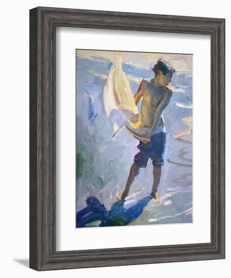 Boy With Boat-John Asaro-Framed Giclee Print