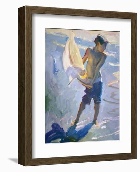 Boy With Boat-John Asaro-Framed Giclee Print