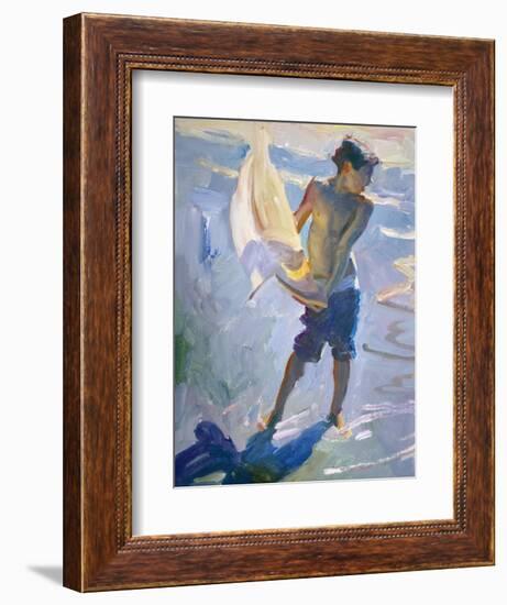 Boy With Boat-John Asaro-Framed Giclee Print