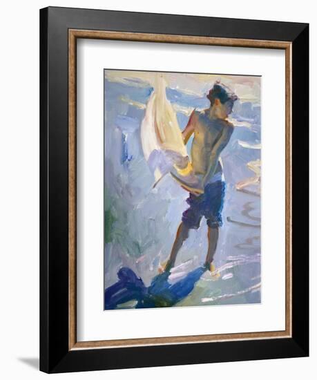 Boy With Boat-John Asaro-Framed Giclee Print