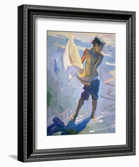 Boy With Boat-John Asaro-Framed Giclee Print