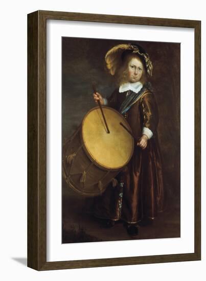 Boy with Drum, 17th Century-Rembrandt van Rijn-Framed Giclee Print