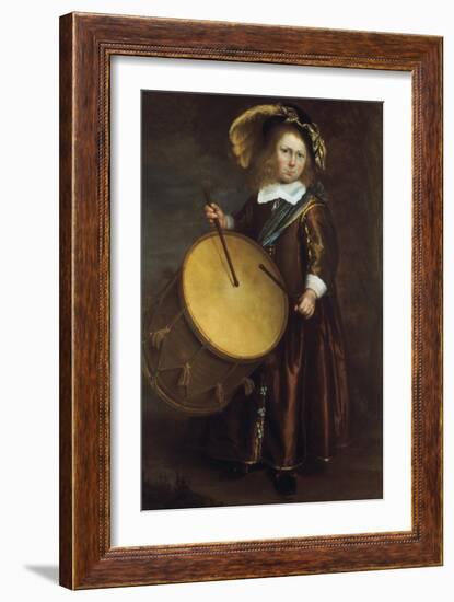 Boy with Drum, 17th Century-Rembrandt van Rijn-Framed Giclee Print