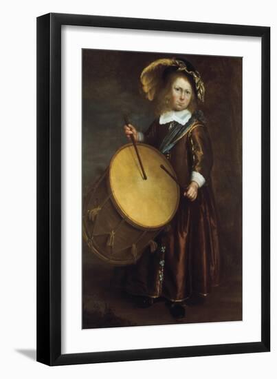 Boy with Drum, 17th Century-Rembrandt van Rijn-Framed Giclee Print