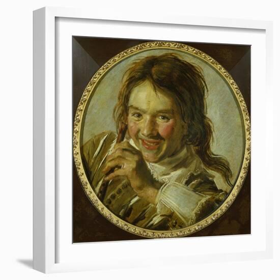 Boy with Flute (Good Ear for Music), 1627-1628-Frans Hals-Framed Giclee Print