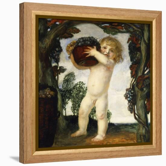 Boy with Grapes; Knabe Mit Trauben, 1903-Franz von Stuck-Framed Premier Image Canvas