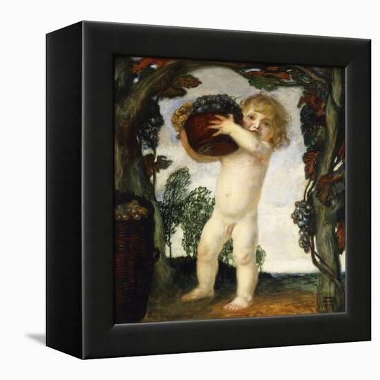 Boy with Grapes; Knabe Mit Trauben, 1903-Franz von Stuck-Framed Premier Image Canvas