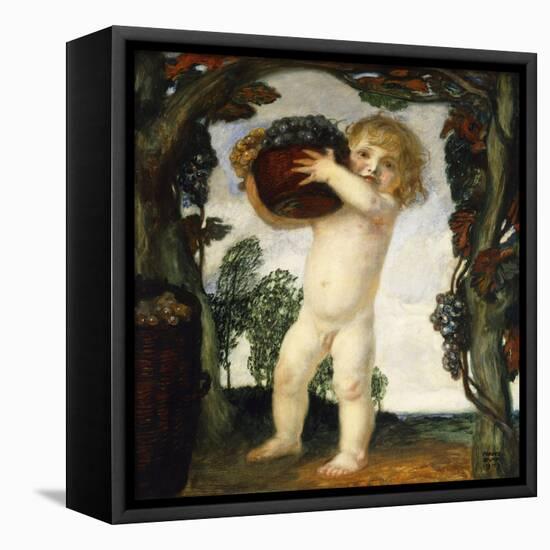 Boy with Grapes; Knabe Mit Trauben, 1903-Franz von Stuck-Framed Premier Image Canvas