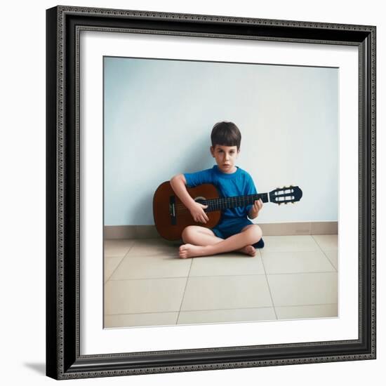 Boy with Guitar, 2013-Max Ferguson-Framed Giclee Print