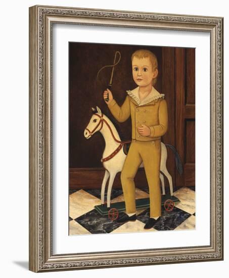 Boy with Horse-Diane Ulmer Pedersen-Framed Art Print