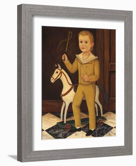 Boy with Horse-Diane Ulmer Pedersen-Framed Art Print