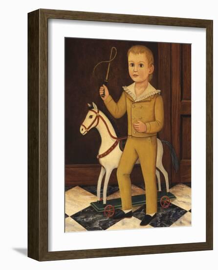 Boy with Horse-Diane Ulmer Pedersen-Framed Art Print