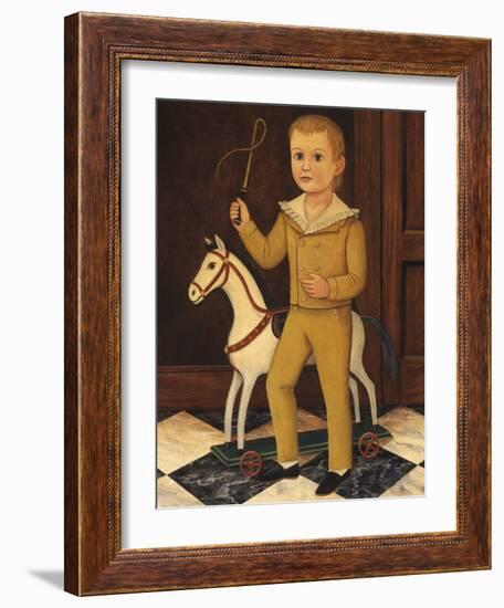 Boy with Horse-Diane Ulmer Pedersen-Framed Art Print