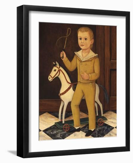 Boy with Horse-Diane Ulmer Pedersen-Framed Art Print