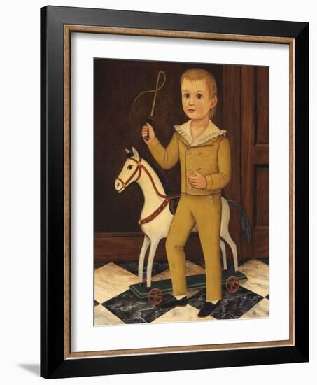 Boy with Horse-Diane Ulmer Pedersen-Framed Art Print