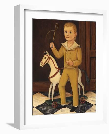 Boy with Horse-Diane Ulmer Pedersen-Framed Art Print