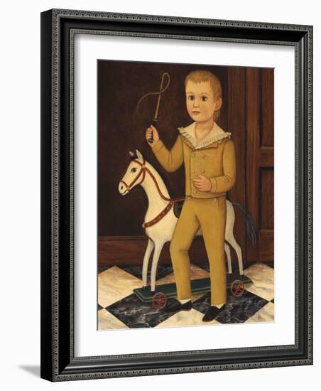 Boy with Horse-Diane Ulmer Pedersen-Framed Art Print