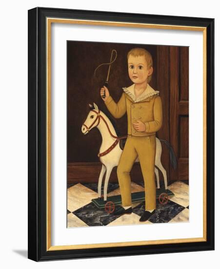 Boy with Horse-Diane Ulmer Pedersen-Framed Art Print