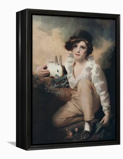 Boy with Rabbit, C1814-Henry Raeburn-Framed Premier Image Canvas