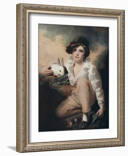 Boy with Rabbit, C1814-Henry Raeburn-Framed Giclee Print