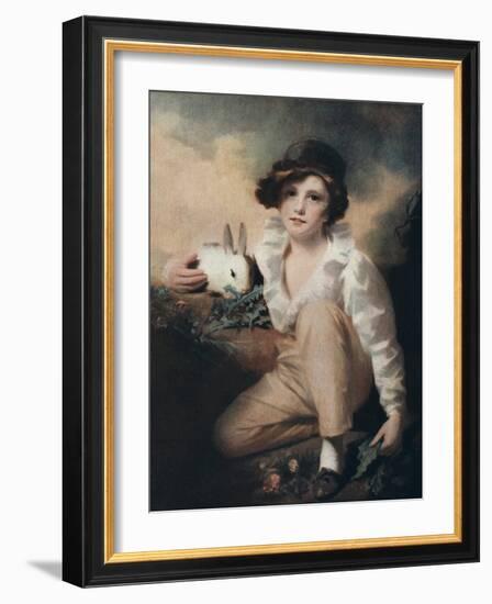 Boy with Rabbit, C1814-Henry Raeburn-Framed Giclee Print