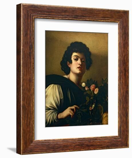 Boy with Vase of Roses-Caravaggio-Framed Giclee Print