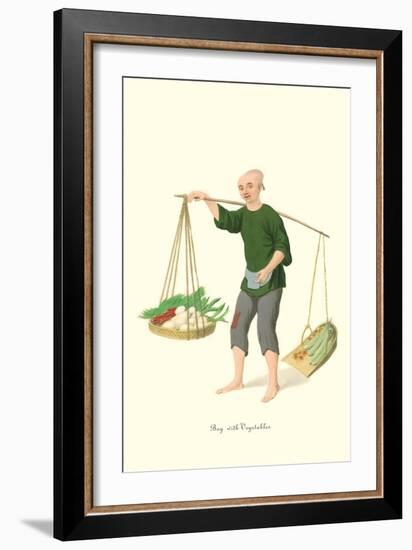 Boy with Vegetables-George Henry Malon-Framed Art Print