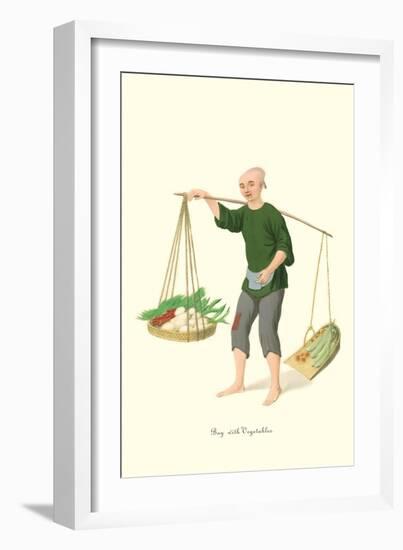 Boy with Vegetables-George Henry Malon-Framed Art Print