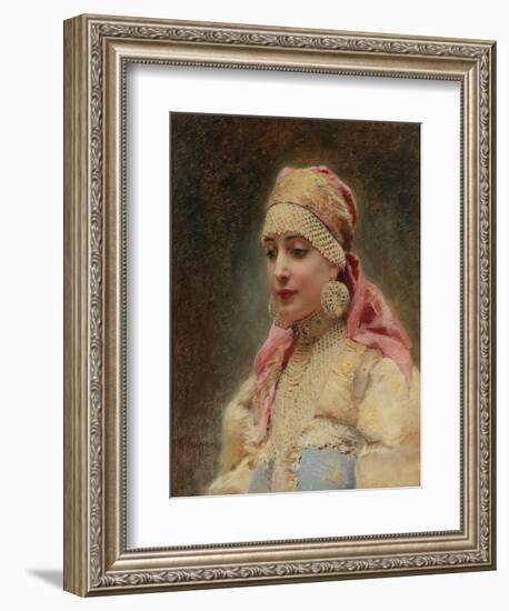 Boyar's Wife-Konstantin Yegorovich Makovsky-Framed Giclee Print