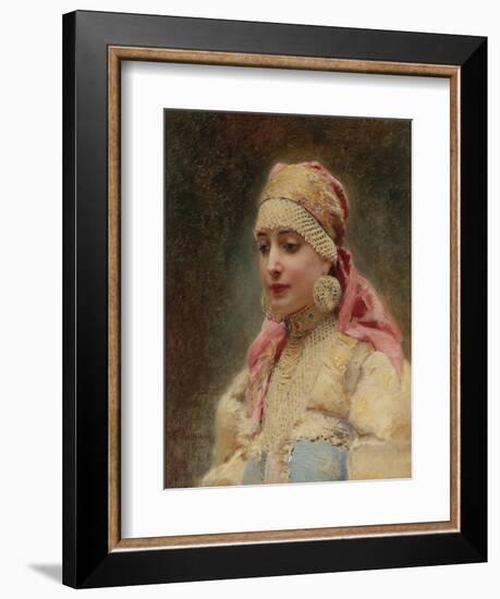 Boyar's Wife-Konstantin Yegorovich Makovsky-Framed Giclee Print