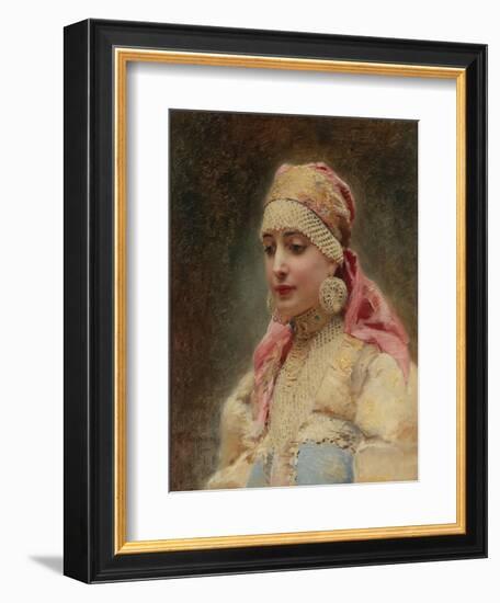 Boyar's Wife-Konstantin Yegorovich Makovsky-Framed Giclee Print