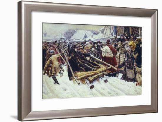 Boyarynya Morozova-Vasily Ivanovich Surikov-Framed Art Print