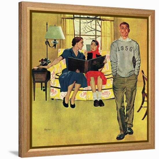 "Boyfriend's Baby Pictures", March 14, 1953-George Hughes-Framed Premier Image Canvas