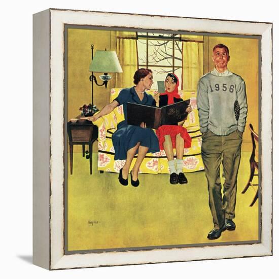 "Boyfriend's Baby Pictures", March 14, 1953-George Hughes-Framed Premier Image Canvas