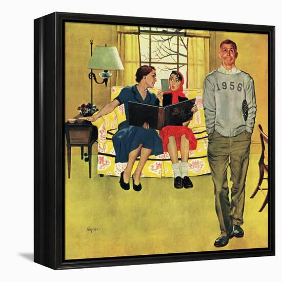 "Boyfriend's Baby Pictures", March 14, 1953-George Hughes-Framed Premier Image Canvas