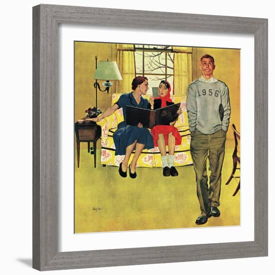 "Boyfriend's Baby Pictures", March 14, 1953-George Hughes-Framed Giclee Print