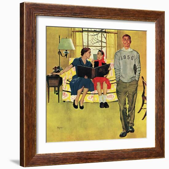 "Boyfriend's Baby Pictures", March 14, 1953-George Hughes-Framed Giclee Print