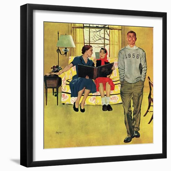 "Boyfriend's Baby Pictures", March 14, 1953-George Hughes-Framed Giclee Print