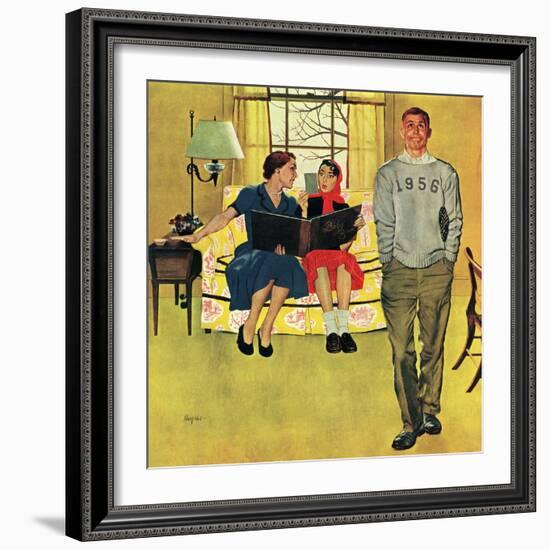 "Boyfriend's Baby Pictures", March 14, 1953-George Hughes-Framed Giclee Print