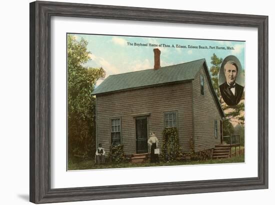 Boyhood Home of Edison, Port Huron, Michigan-null-Framed Art Print