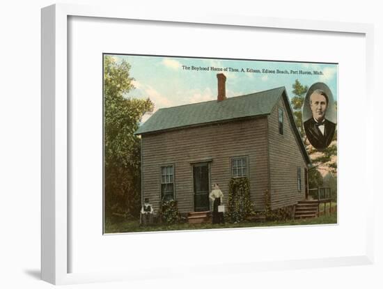 Boyhood Home of Edison, Port Huron, Michigan-null-Framed Art Print
