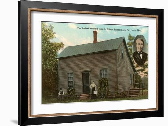 Boyhood Home of Edison, Port Huron, Michigan-null-Framed Art Print