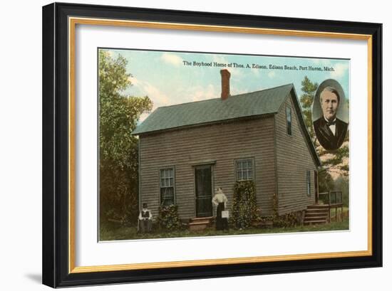 Boyhood Home of Edison, Port Huron, Michigan-null-Framed Art Print