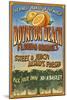 Boynton Beach, Florida - Orange Grove Vintage Sign-Lantern Press-Mounted Art Print