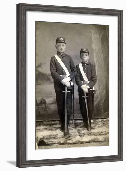 Boys' Anti Tobacco Battalion-null-Framed Photographic Print