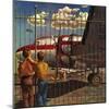 "Boys at Airport," March 30, 1946-John Atherton-Mounted Giclee Print